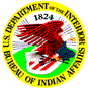 United States Department of the Interior Bureau of Indian Affairs logo with link to their website