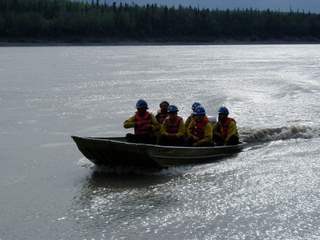 boat ride in Alaska