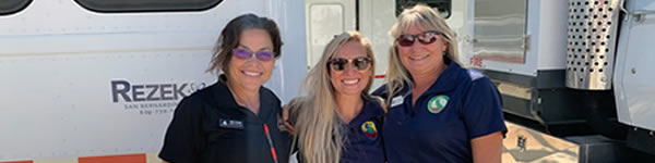 three female overhead from an inicident management team