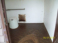 (image) Day use area restroom covered with debris