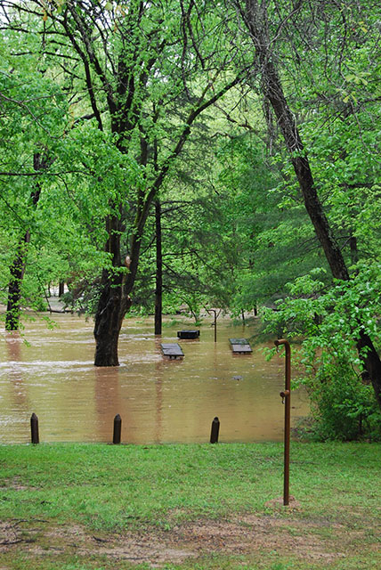 (image) Day use area under water.