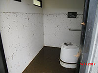 (image)  Restroom showing high water mark.