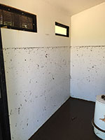 (image)  Restroom showing high water mark.