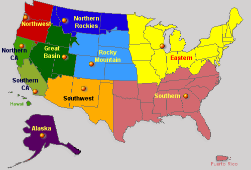 National Geographic Area Map