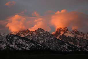 Sunset from Moose, WY