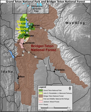 Map of Teton IF Area