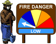 (Graphic) Smokey Bear Fire Danger Rating