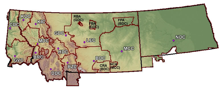 (Graphic) Northern Rockies Dispatch Zones