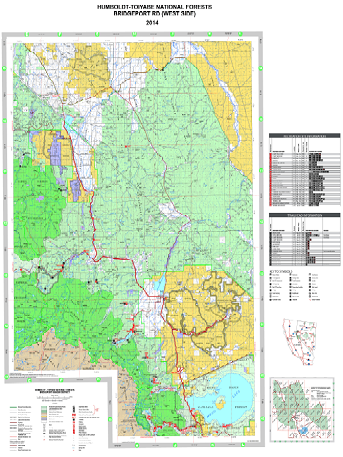 HUMBOLDT-TOIYABE NF WEST REC MAP