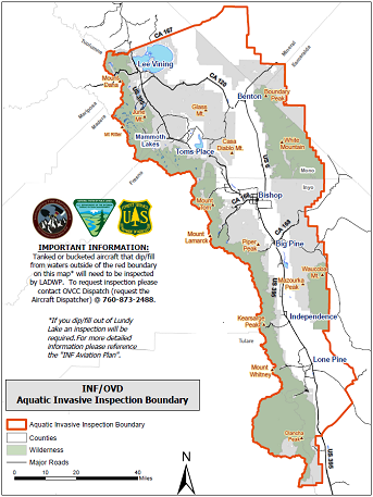 INF/OVD AQUATIC INVASIVE INSPECTION BOUNDARY MAP