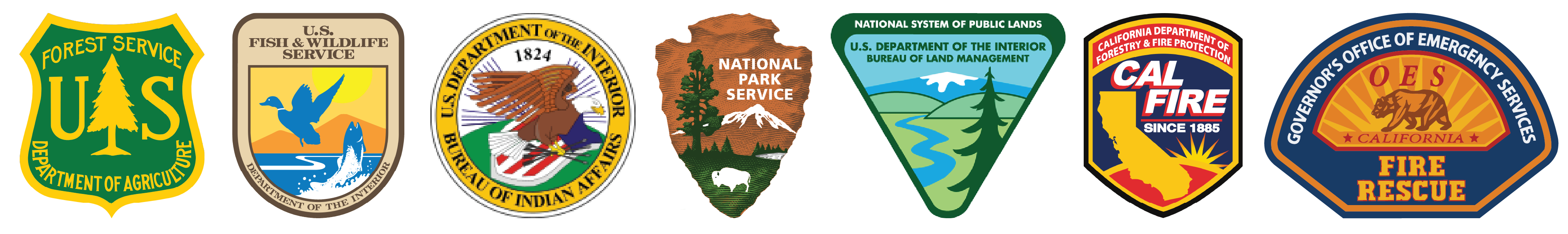 Logos for all of the Southern California Geographic Area Coordination Center participating Agencies.