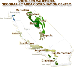 Image of all Forests in the Southern California Coordination Center.