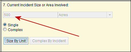 Current Incident Size