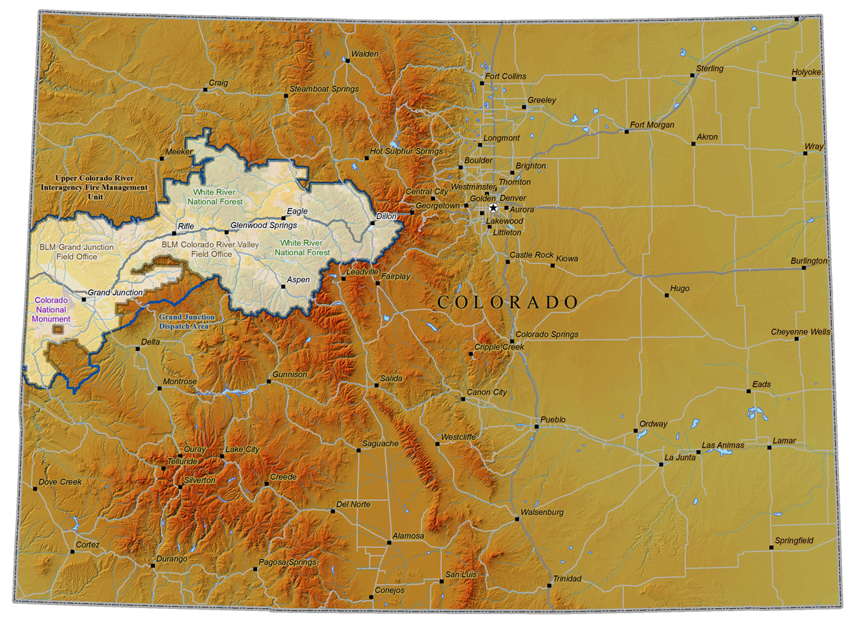 Upper Colorado River Map