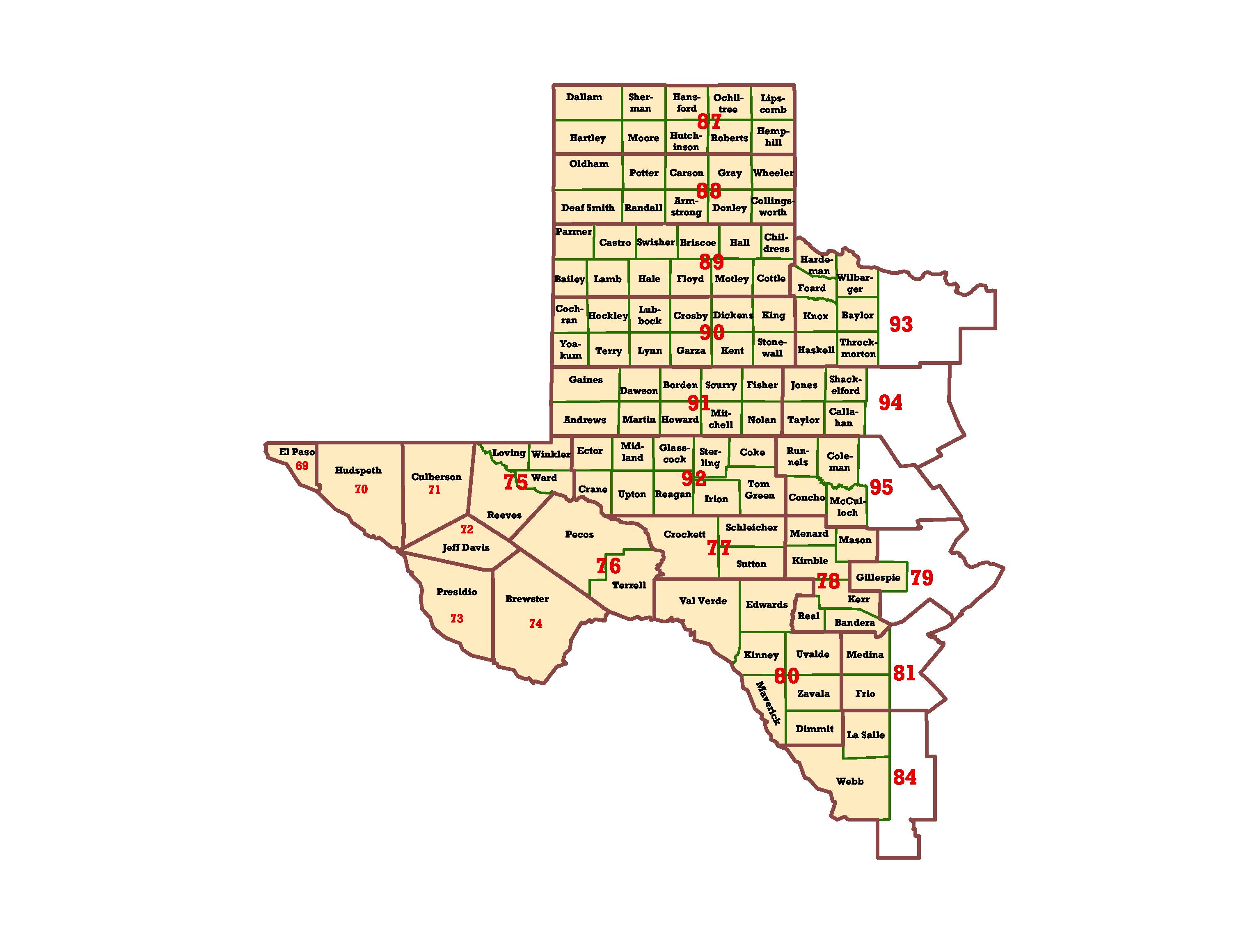 West Texas County Map Wims County Id Maps