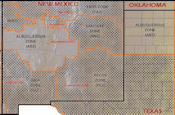 Map of the Albuquerque Area