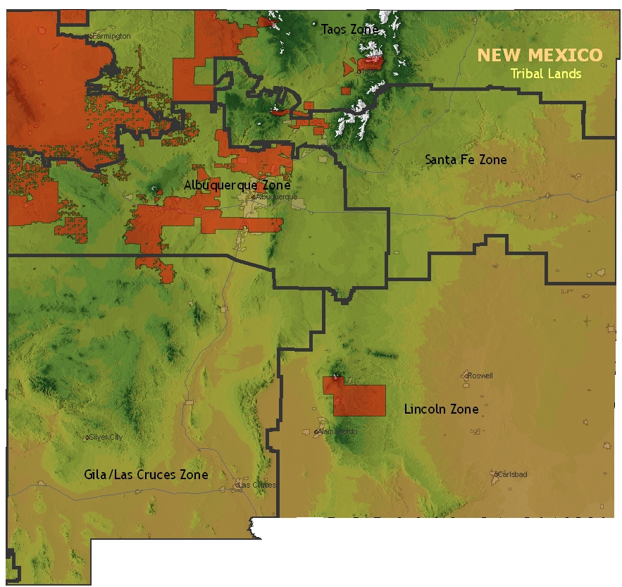 Tribal Lands (& BIA), New Mexico