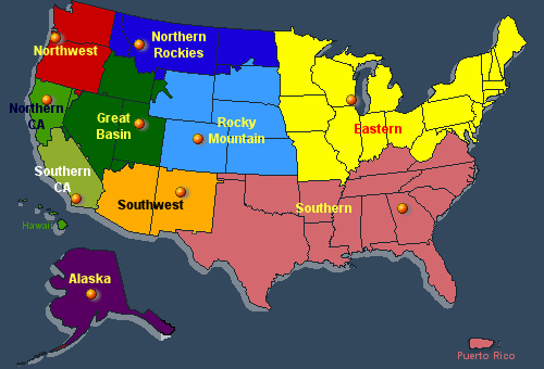 National Geographic Area Map