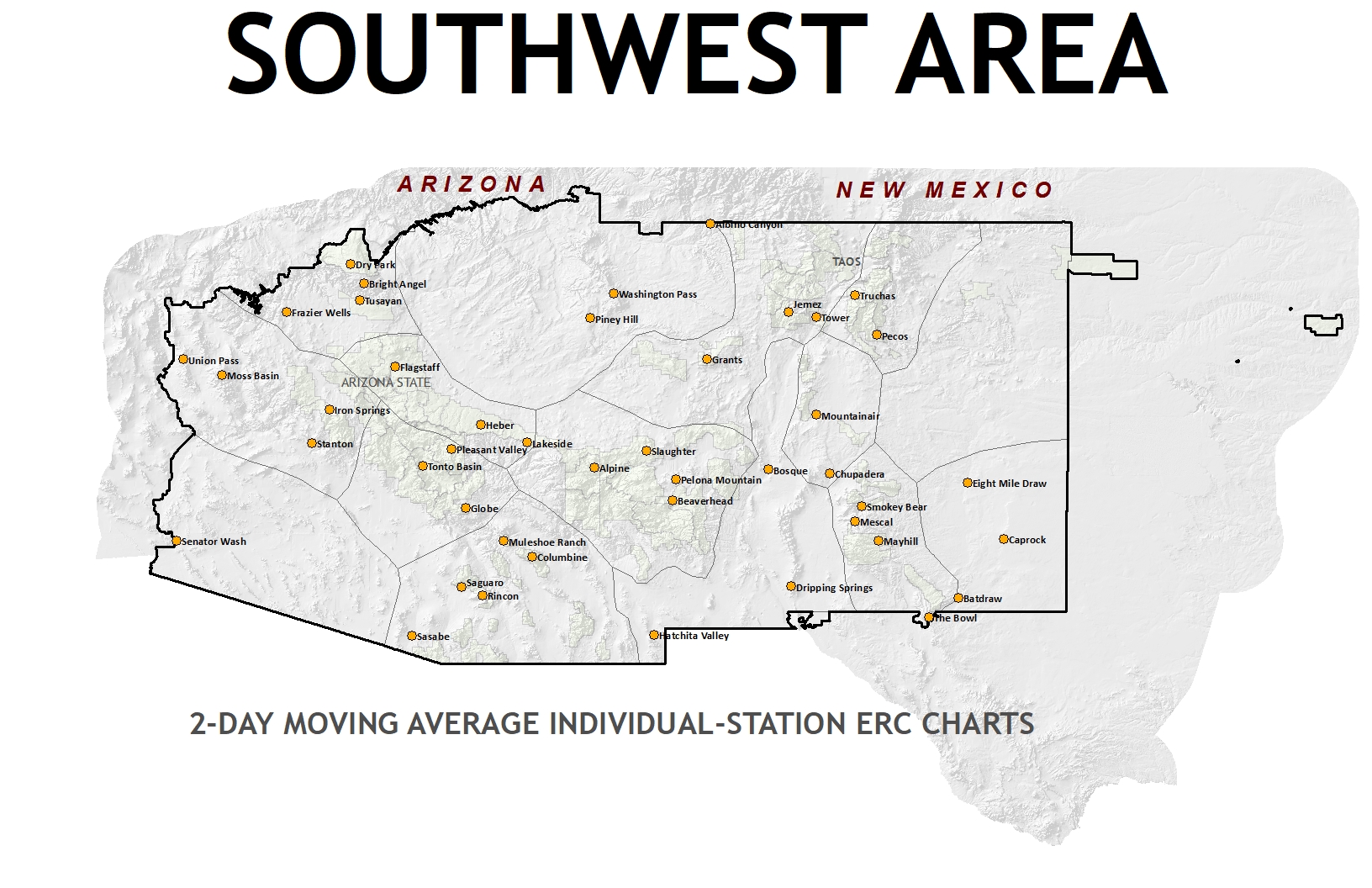[Graphic] - SWA Weather Station ERC & BI Location Map