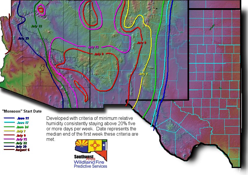 Southwest Monsoon Onset Map